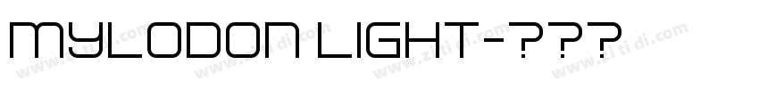 Mylodon Light字体转换